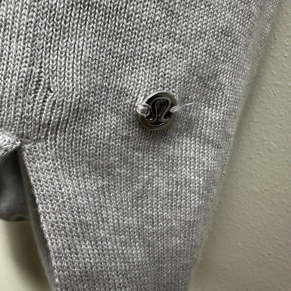 Lululemon Bring It Backbend Sweater in Heathered Alpine White Women's 8 Cashmere - Picture 11 of 14